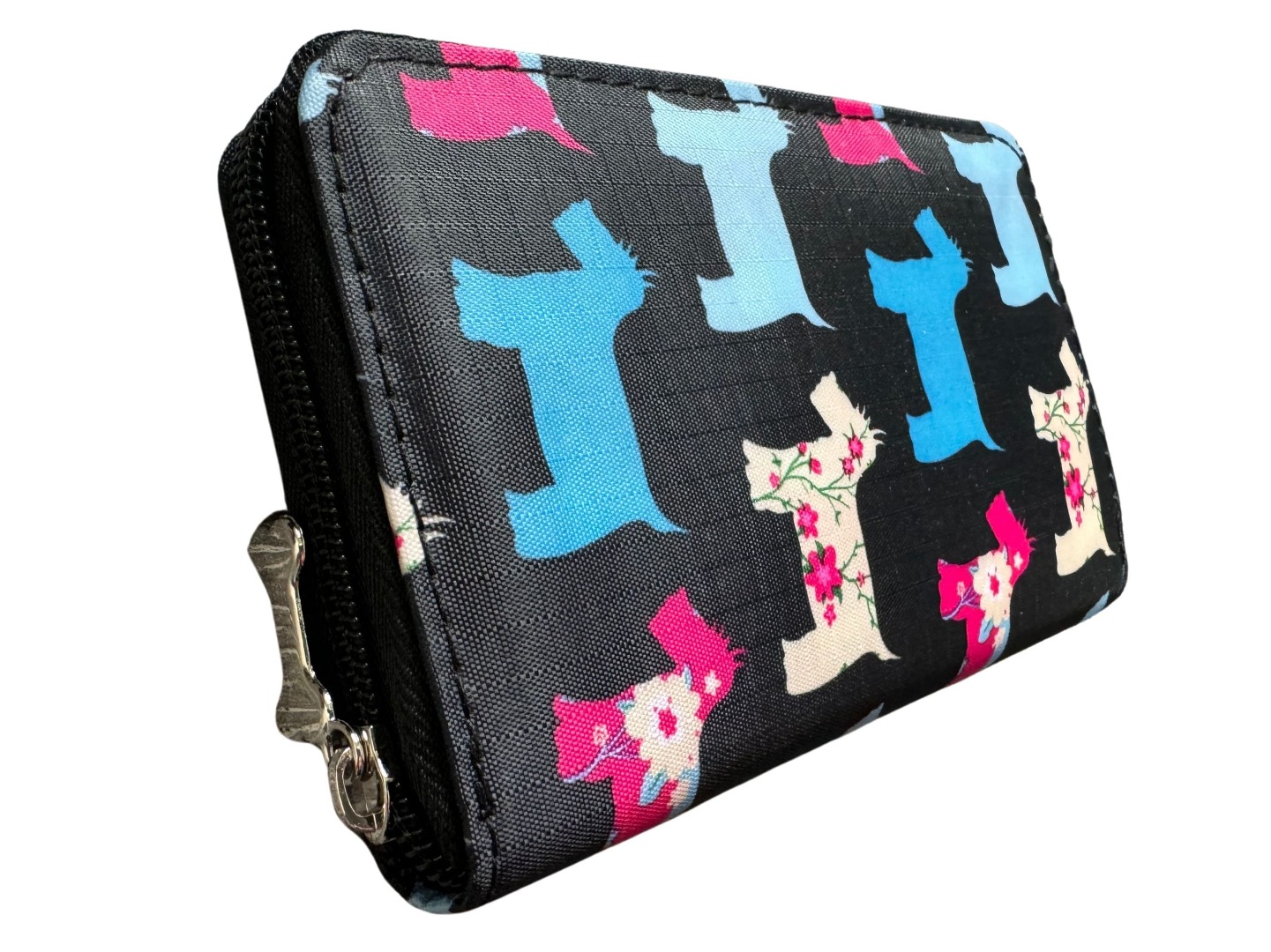 Scotty Dog Print Zip Around Wallet Womens Concertina Purse with Card Slots, Coin Pocket & Divider 16 x 10 x 2.5 cm - Image 4