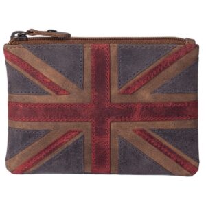 Union Jack RFID Leather Coin / Card Purse