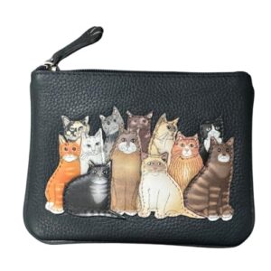Meowfia Cats Coin & Card RFID Leather Purse