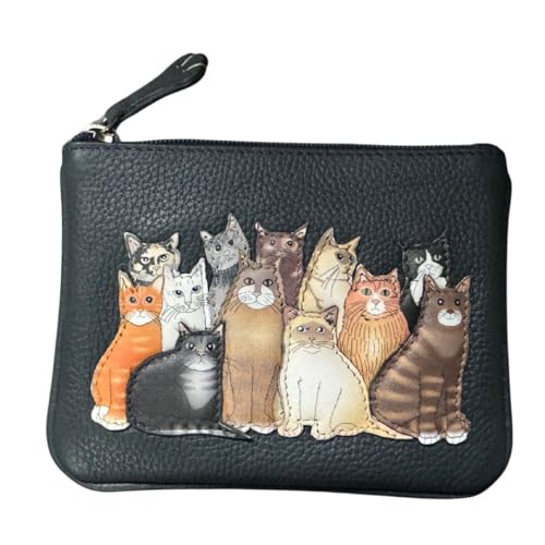 Meowfia Cats Coin & Card RFID Leather Purse