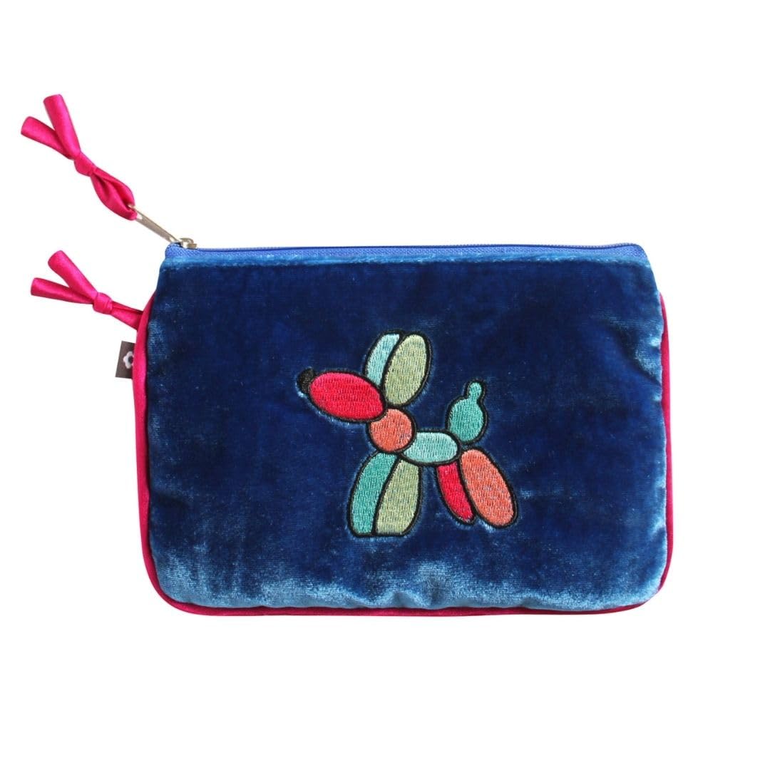 Silk Velvet Balloon Sausage Dog Dachshund Purse