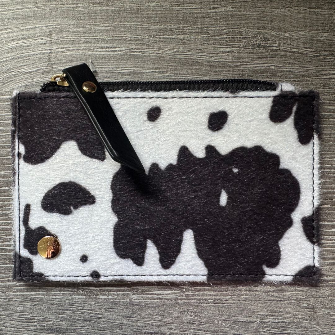 Cow Print Coin & Card Purse - Image 3
