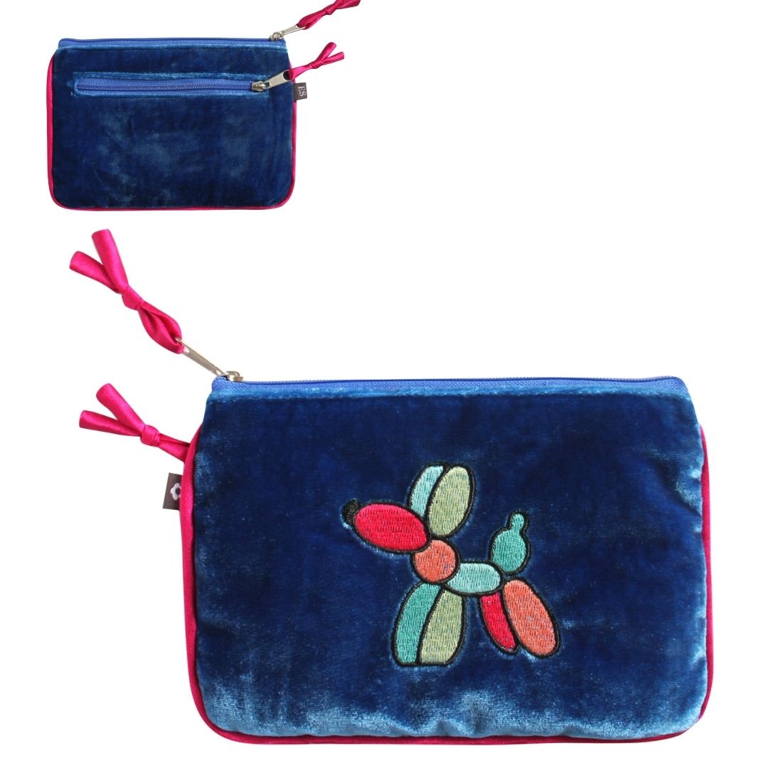 Silk Velvet Balloon Sausage Dog Dachshund Purse - Image 3
