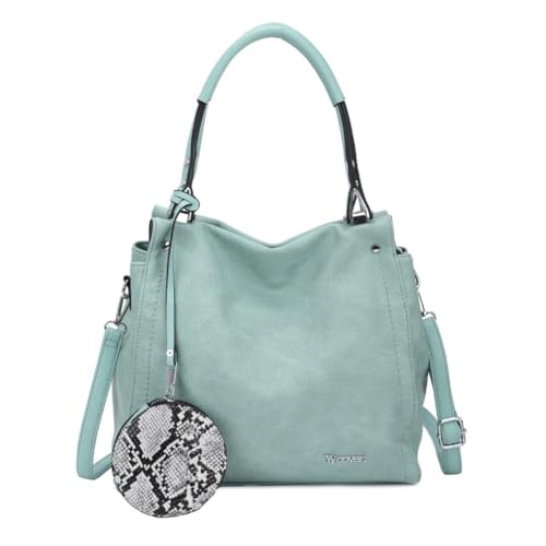 Serpentine Large Handbag with Snakeprint Pouch Purse Accessory - Image 5