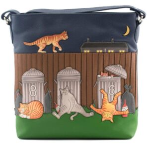 Alley Cats Leather Crossbody Bag - Genuine Leather