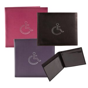 Genuine Leather Disabled Blue Badge Holder Wallet