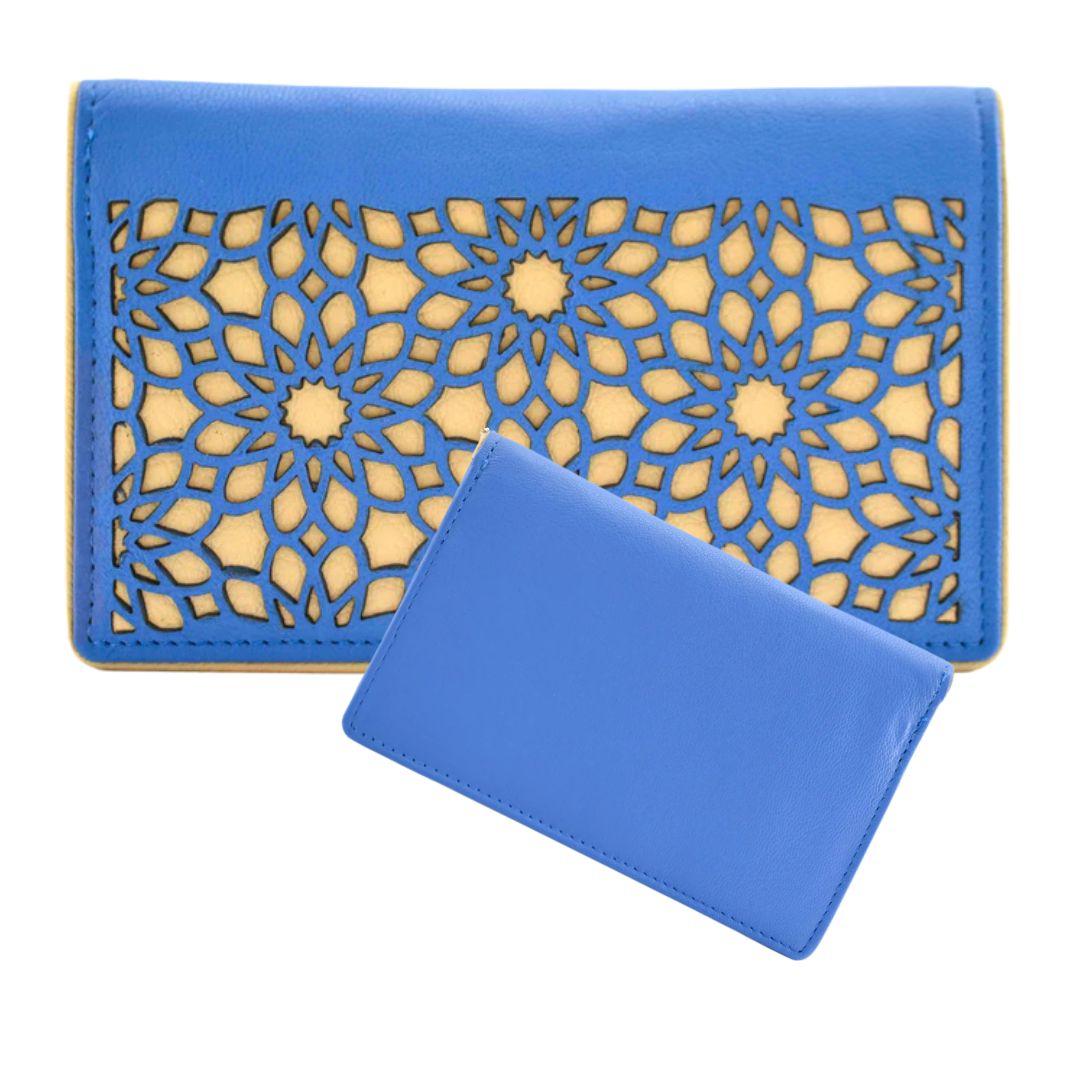 Zaina Floral Lace Compact Leather Purse - Image 3