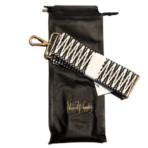 Alice Wheeler Zig Zag Black Cross Body Bag Strap