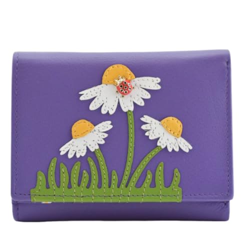 Peony Ladybird Daisy Tri Fold RFID Purse