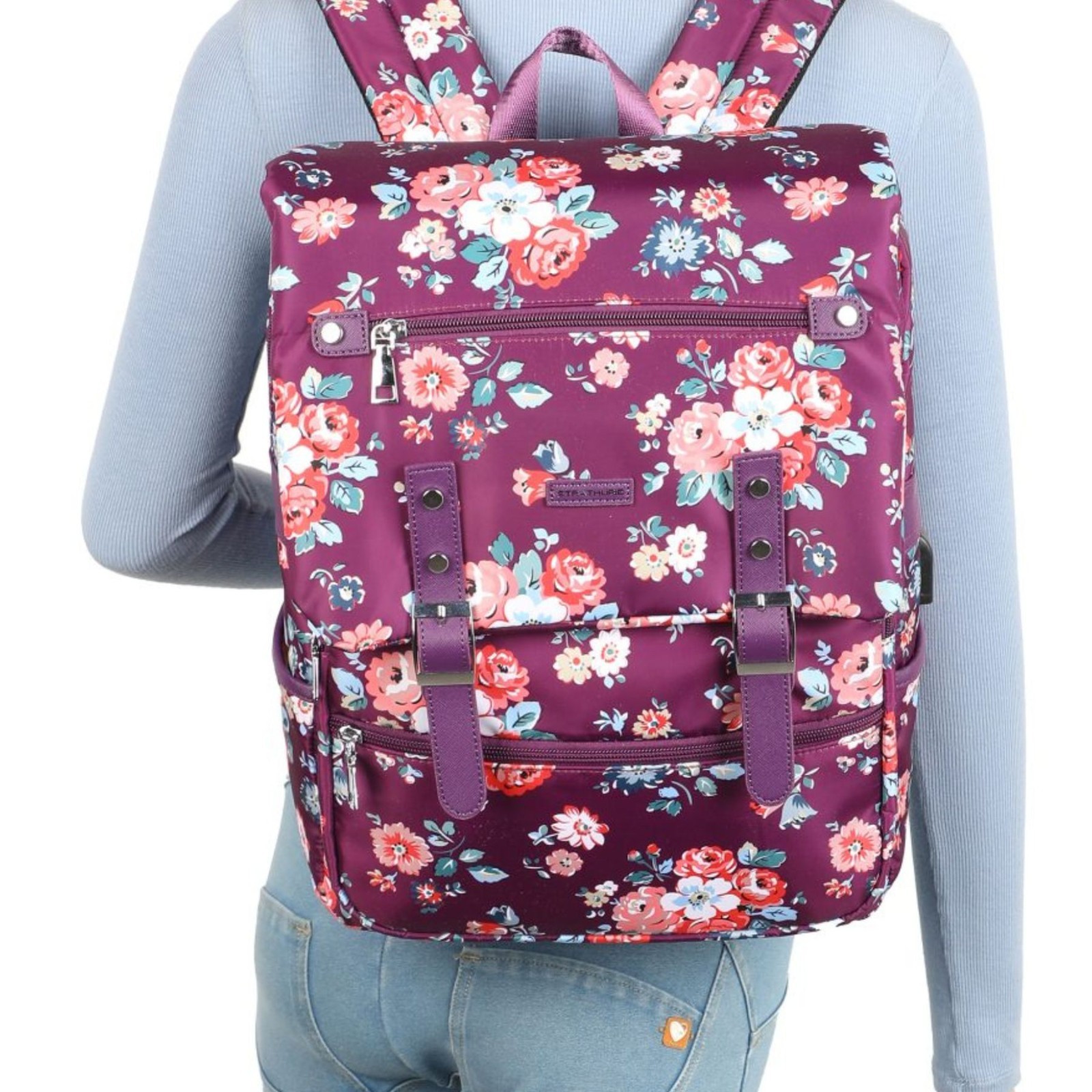 Floral Laptop Large Backpack - Image 13