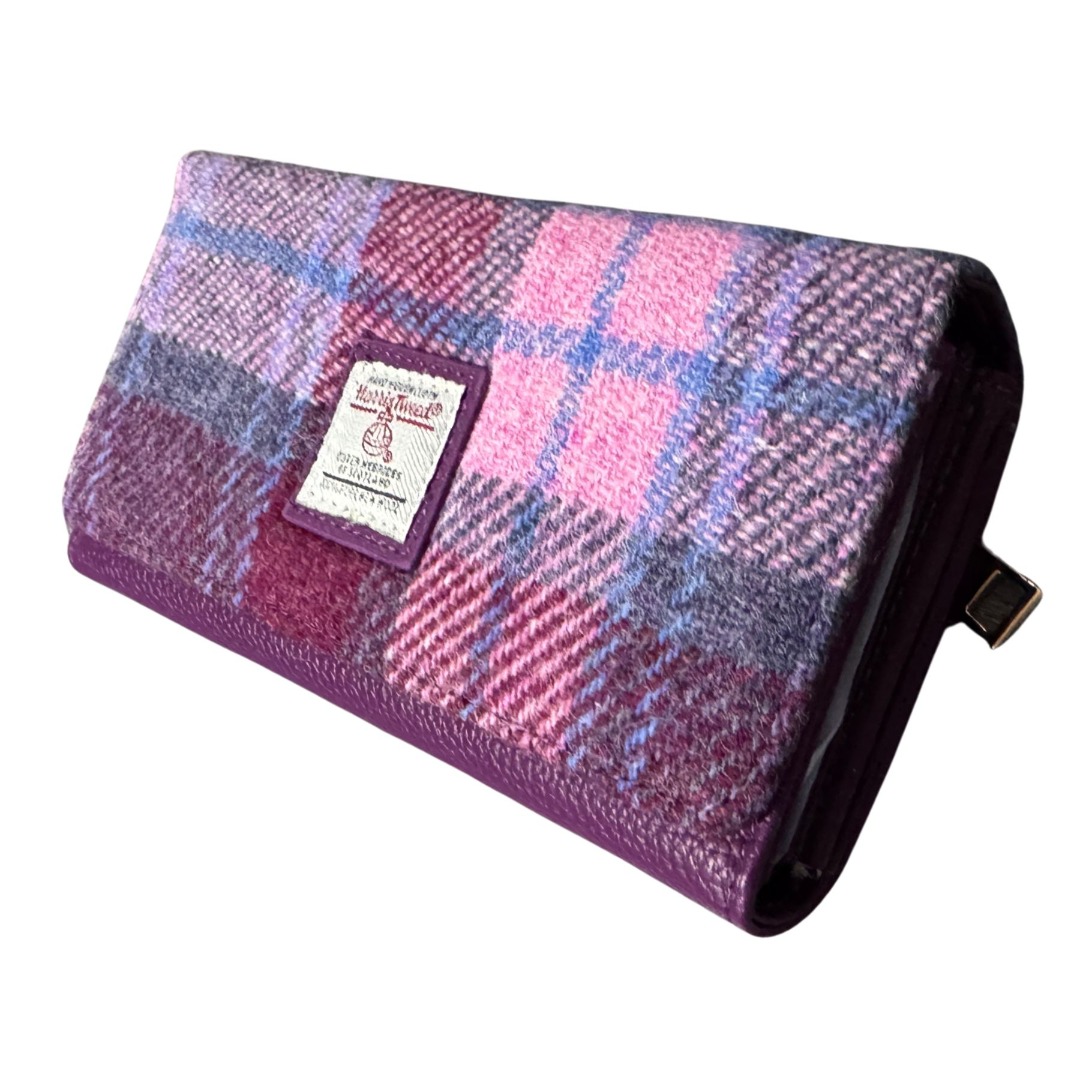 Large Tartan Purse Made with Genuine Harris Tweed - Image 3
