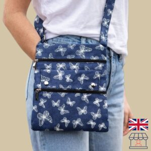 Butterfly Print Crossbody Bag