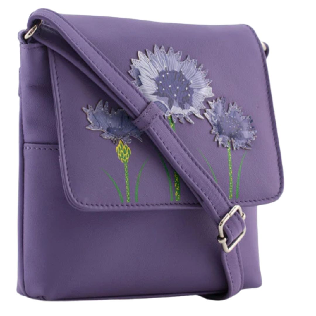 Amana Cornflower Mini Leather Crossbody Bag - Image 8