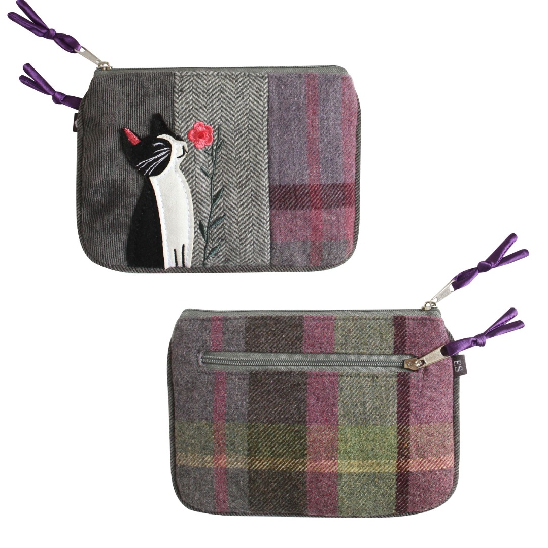 Tweed Applique Coin Purse - Image 5
