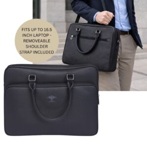 Saffiano Grain Eagle Laptop Bag  Up To 16.5 Inch