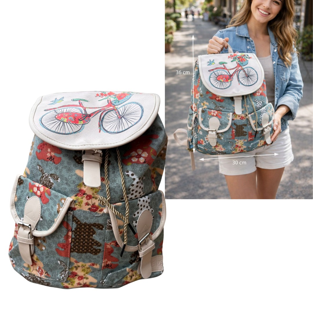 Boho Canvas Backpack - Image 2