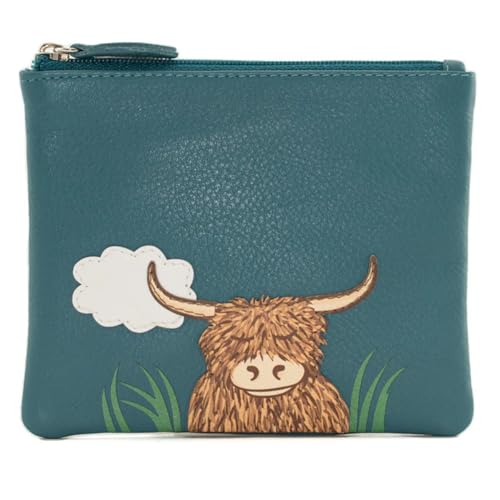 Bella Highland Cow RFID Leather Coin Purse - Image 3