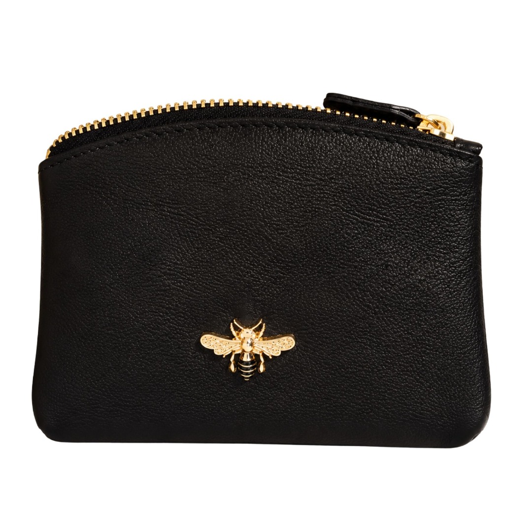 Soft Leather Bee Coin Purse