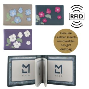 Sakura Japanese Flower RFID Leather ID & Card Holder
