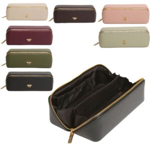 Vegan Leatehr Bee Mini Makeup Concertina Train Case
