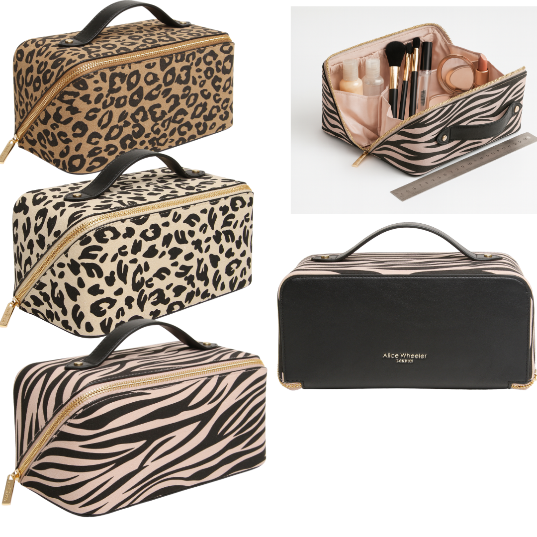 Animal Print Train Beauty Case Concertina Fold-Out Organiser - Image 6